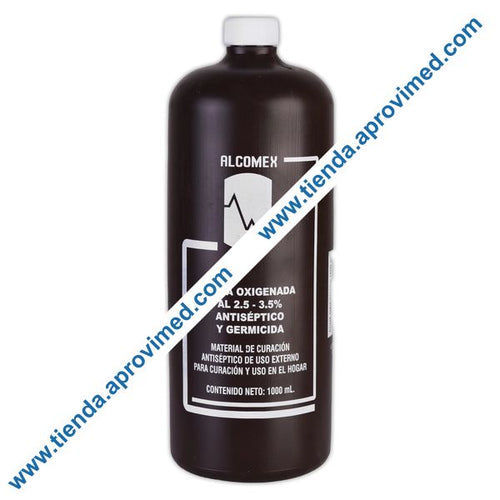 Agua oxigenada antiséptica Alcomex 1000 ml para heridas