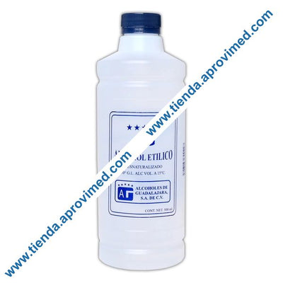 Alcohol etílico desnaturalizado 70° — Frasco 500 ml