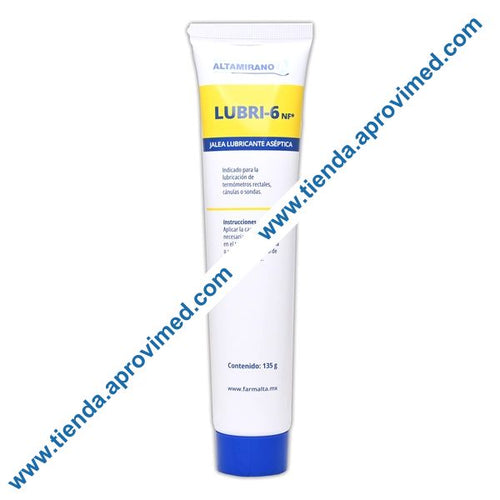 Lubricante aséptico en tubo de 135 g para procedimientos médicos