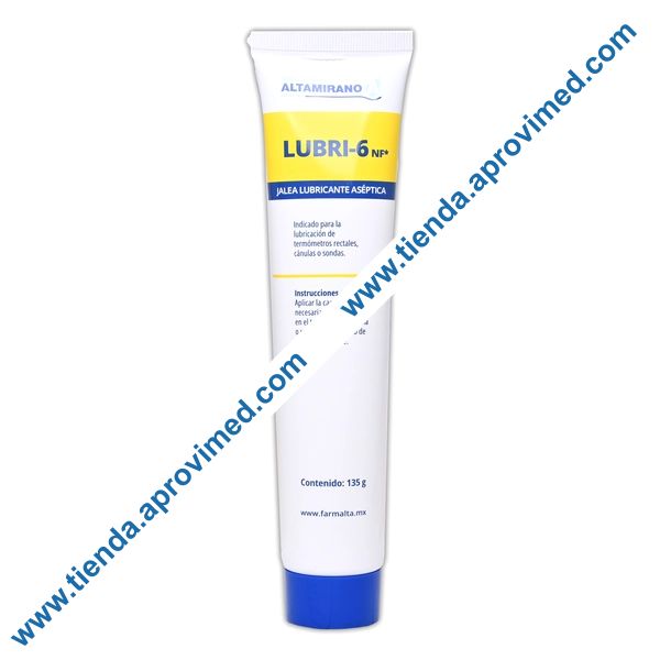 Lubricante aséptico en tubo de 135 g para procedimientos médicos
