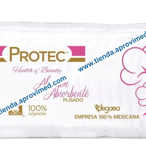 Algodón absorbente plisado para curación e higiene — Bolsa con 100 g