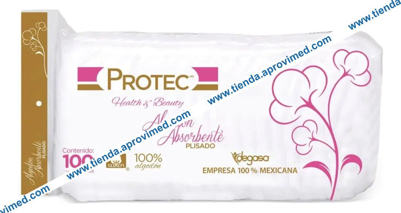 Algodón absorbente plisado para curación e higiene — Bolsa con 100 g
