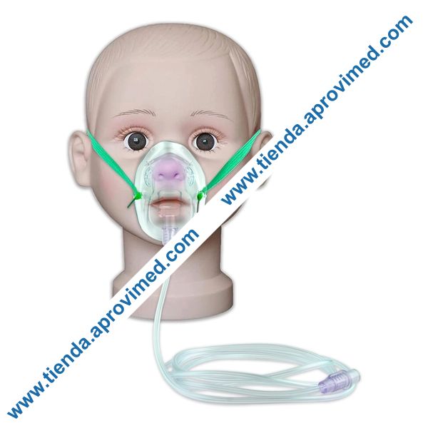 Mascarilla pediátrica para oxígeno — SensiMedical con 1 unidad