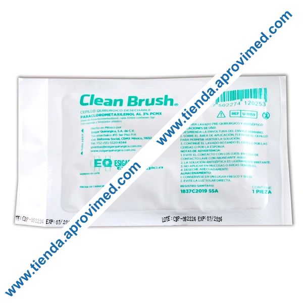 Cepillo quirúrgico antiséptico al 3% para desinfección CLEAN BRUSH