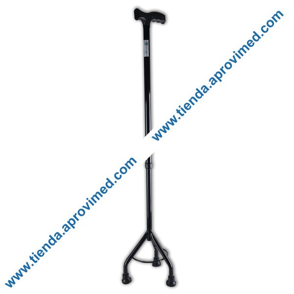 Bastón ergonómico de tres patas Super Comfort — Color negro