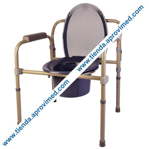 Silla cómoda plegable con descansabrazos para baño y ducha