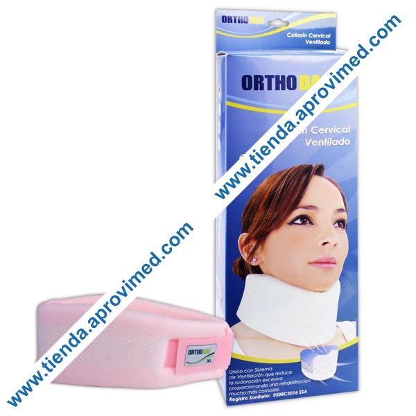 Collarín cervical blando ventilado para soporte y alivio