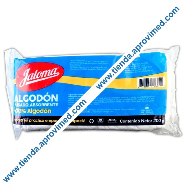 Algodón absorbente plisado para curaciones y limpieza — Bolsa 200 g