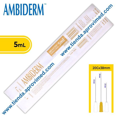 Jeringa hipodérmica desechable 5 ml con aguja 20G