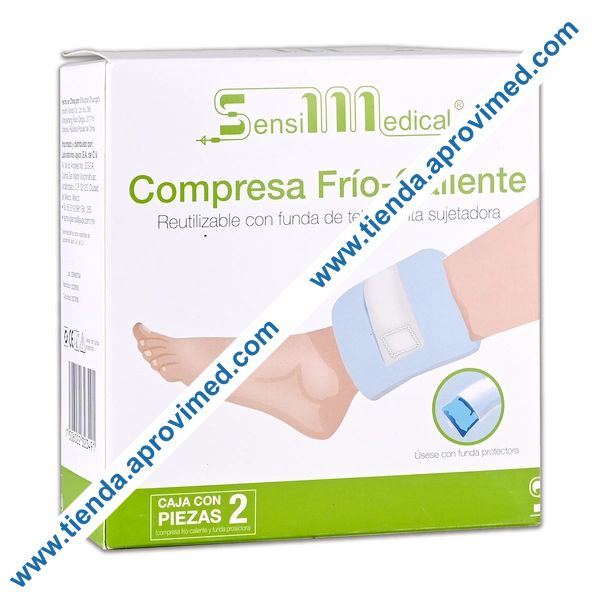 Compresa térmica de gel reutilizable para frío y calor — 23x10 cm