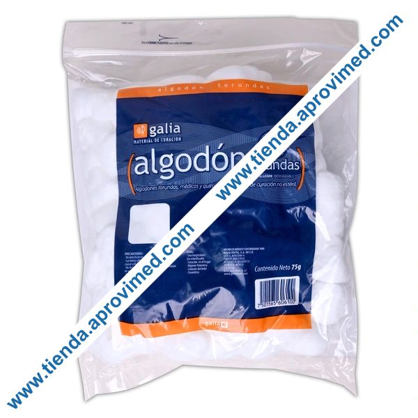 Torundas de algodón Galia — Bolsa de 75 g para cuidado personal