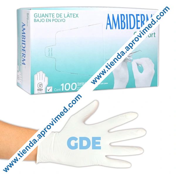 Guantes de látex para exploración — Paquete de 100 piezas