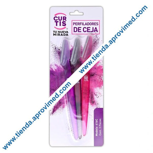 Perfiladores de cejas desechables para modelar — Blister 3 pzas