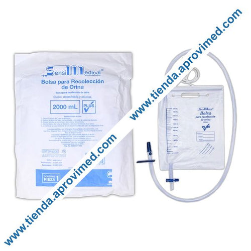 Bolsa recolectora de orina desechable — Capacidad 2000 ml