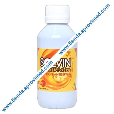 Solución Antiséptica de Yodopovidona 120 ml para heridas y limpieza