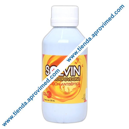 Solución Antiséptica de Yodopovidona 120 ml para heridas y limpieza