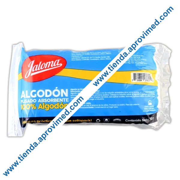 Algodón absorbente 50g para curaciones y limpieza
