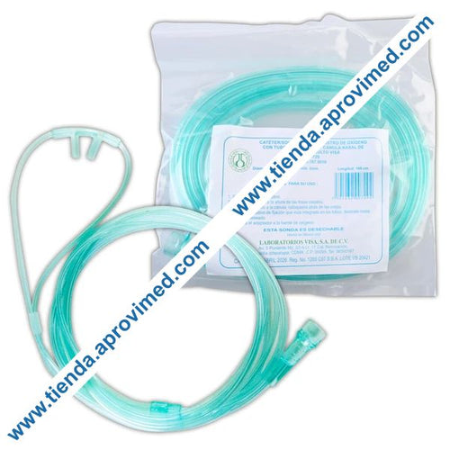Cánula nasal para oxigenoterapia — 1 pieza para adultos