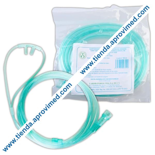 Cánula nasal para oxigenoterapia — 1 pieza para adultos