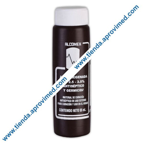 Agua Oxigenada Antiséptica Alcomex 55 ml para heridas