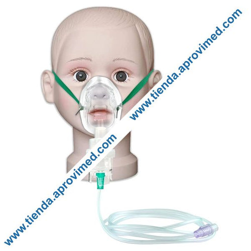 Mascarilla nebulizadora pediátrica para inhalación de medicamentos