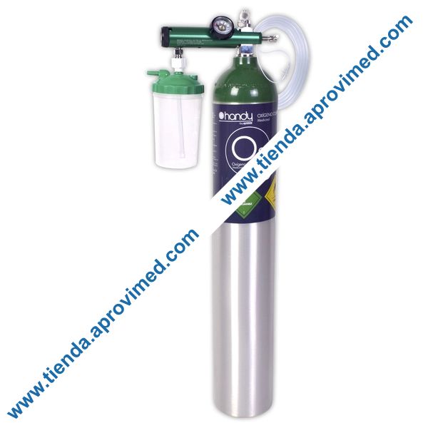Cilindro de oxígeno comprimido para oxigenoterapia — 4.6 L