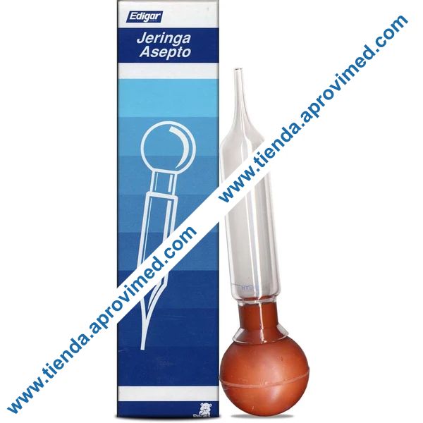 Jeringa aséptica de vidrio reutilizable — Capacidad 90 ml