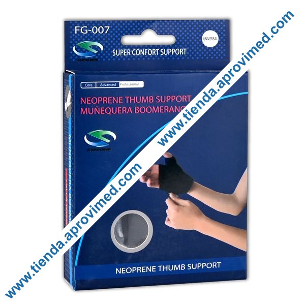 Muñequera de neopreno ajustable para pulgar — 1 pieza