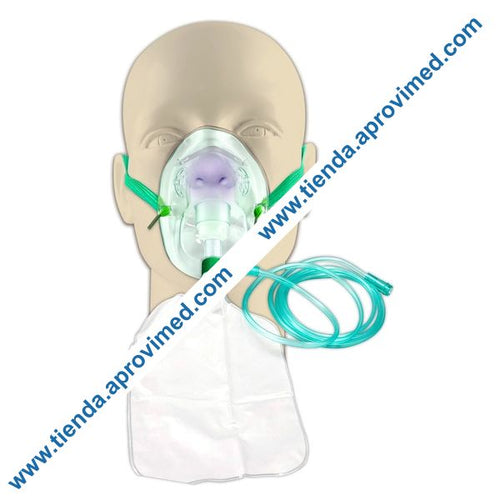 Mascarilla de oxígeno con reservorio SensiMedical para adultos — 1 pieza