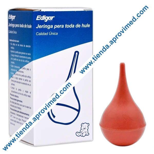 Jeringa pera de hule No. 2 — Ideal para higiene y cuidado infantil