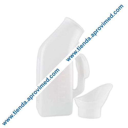 Orinal de plástico unisex para cama — Capacidad 1 litro
