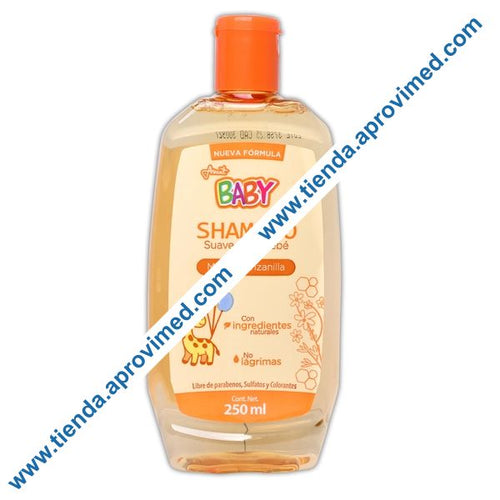 Shampoo hipoalergénico para bebés con miel y manzanilla 250 ml