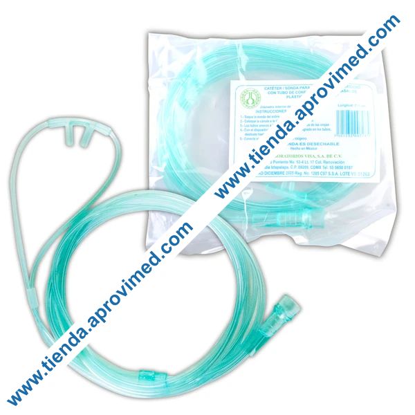 Cánula nasal para oxigenoterapia infantil — 1 pieza