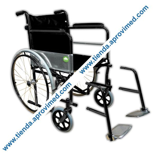 Silla de ruedas estándar abatible para movilidad — Color negro 18"