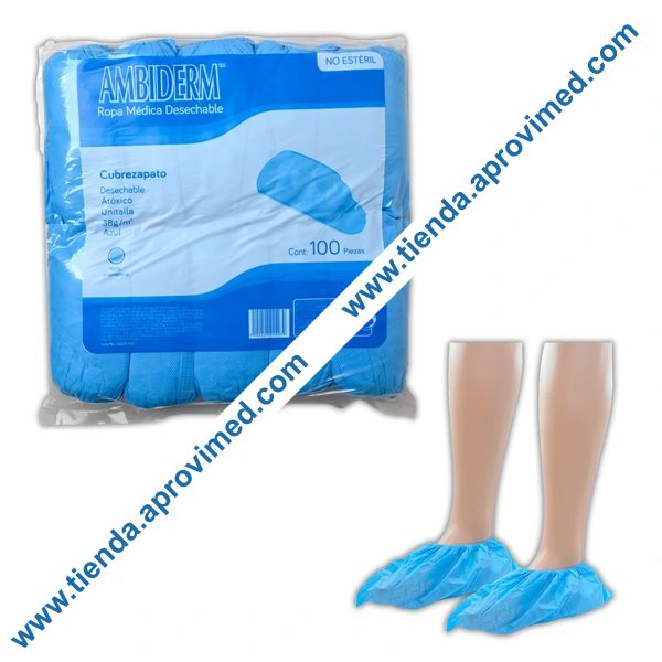Cubrezapatos desechables ambiderm — Paquete con 100 piezas
