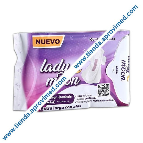 Toallas femeninas con alas para flujo abundante — Paquete 3 pzas