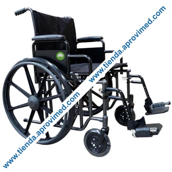 Silla de ruedas bariátrica para sobrepeso — Asiento 22 pulgadas