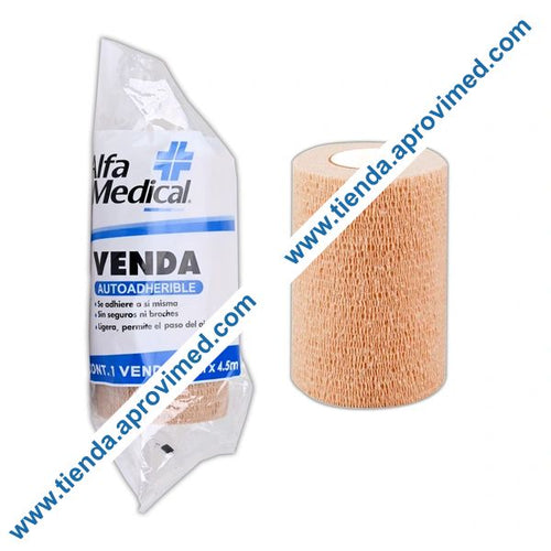 Venda autoadherible de piel 10 cm x 4.5 m — Bolsa 1 pza