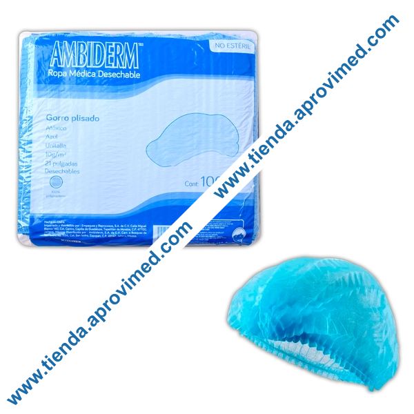Gorros desechables para enfermeras y pacientes — Bolsa 100 pzas