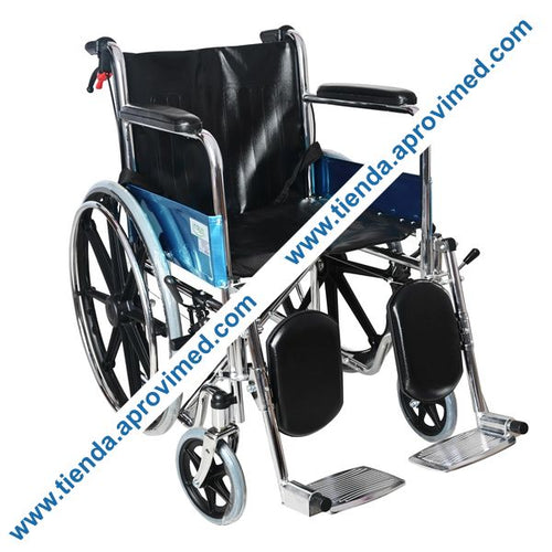 Silla de ruedas ultraligera con elevapiernas para movilidad