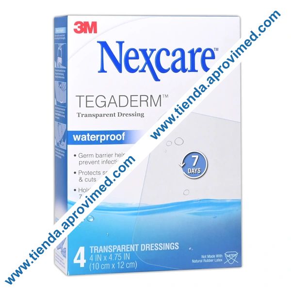 Apósito transparente para heridas — Caja con 4 piezas 10x12 cm