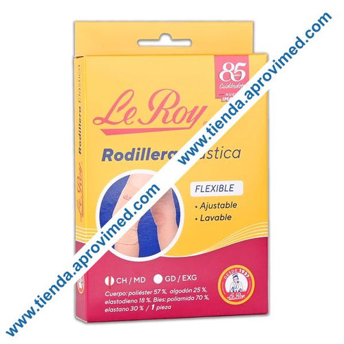 Rodillera elástica flexible para soporte y compresión