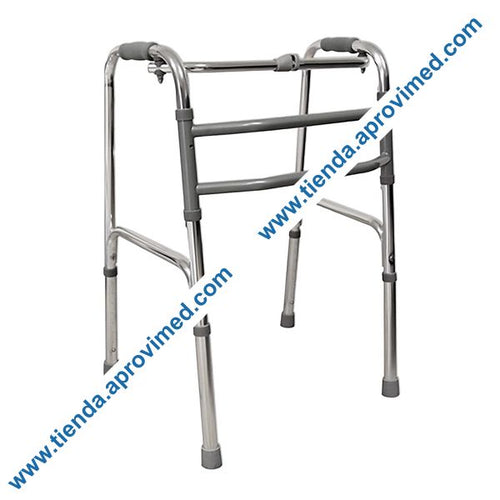 Andadera fija de aluminio Super Confort en color cromo
