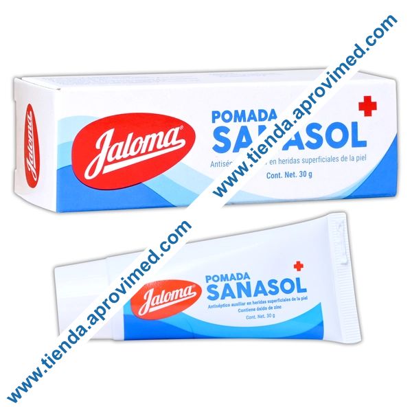 Pomada antiséptica con óxido de zinc para heridas y quemaduras
