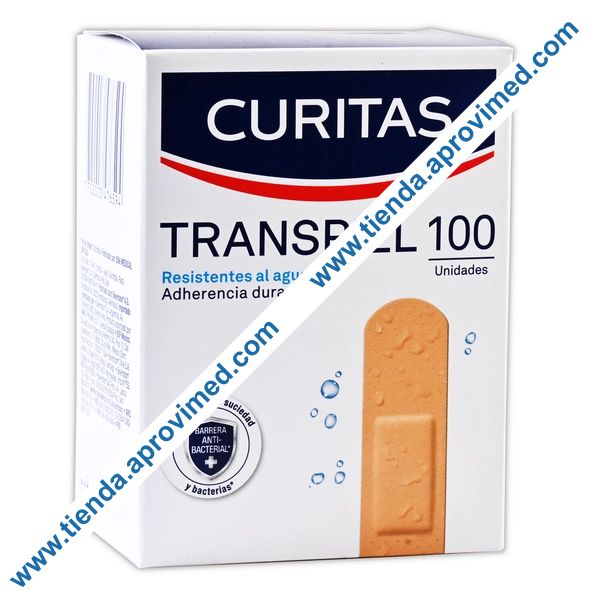 Curitas resistentes al agua — Caja con 100 piezas de 19x72 mm