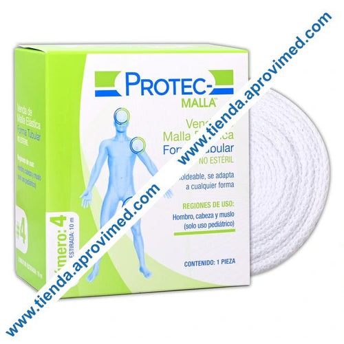 Venda de malla elástica tubular 10 m PROTEC para sujeción de curaciones