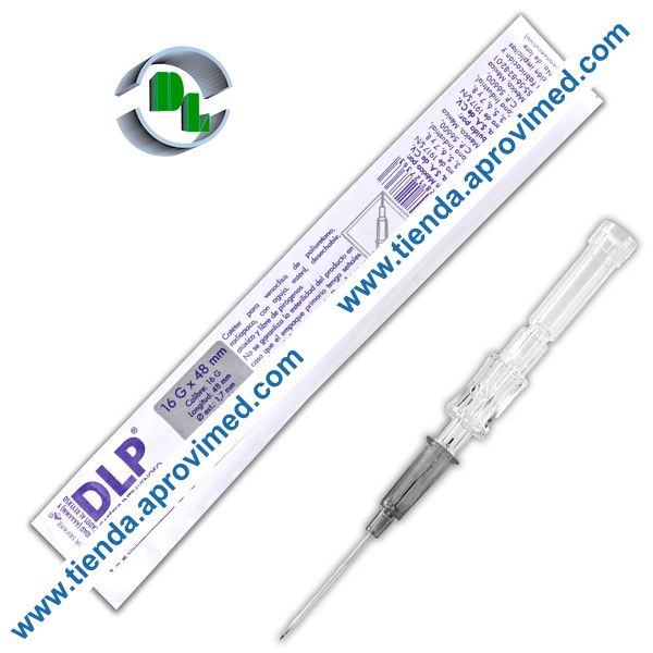 Catéter intravenoso 16G para infusiones seguras — 1 pieza