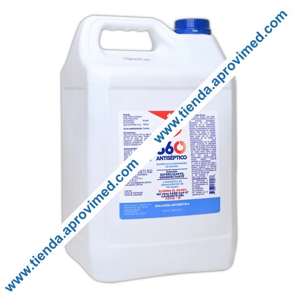 Antiséptico de agua de superoxidación — Envase 5 L con 60 PPM