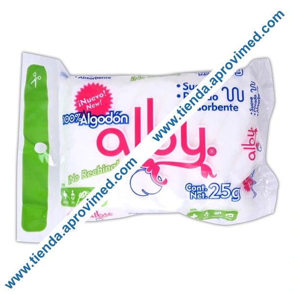 Algodón absorbente de alta calidad — Bolsa 25 g