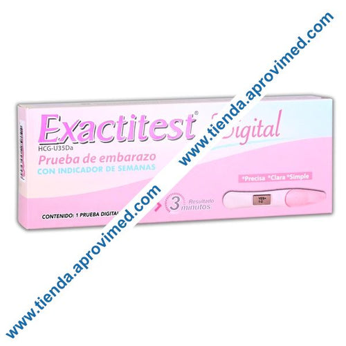 Prueba de Embarazo Digital Exactitest — Tipo Pluma con 1 Pza
